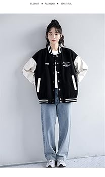 スタジャン レディースジャケット Amazon | [fenglin love] ジャンパー スタジャン レディース
